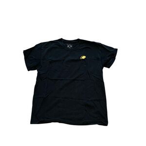 Large Taco Tee T-Shirt Shirt Black Yellow Cotton